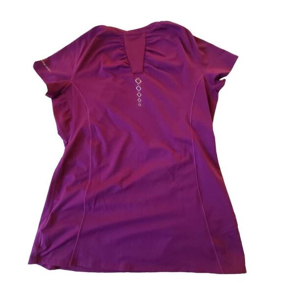 Moving Comfort Fushcia Short Sleeve Athletic T Shirt Large - Picture 2 of 10